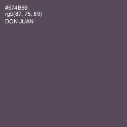 #574B59 - Don Juan Color Image